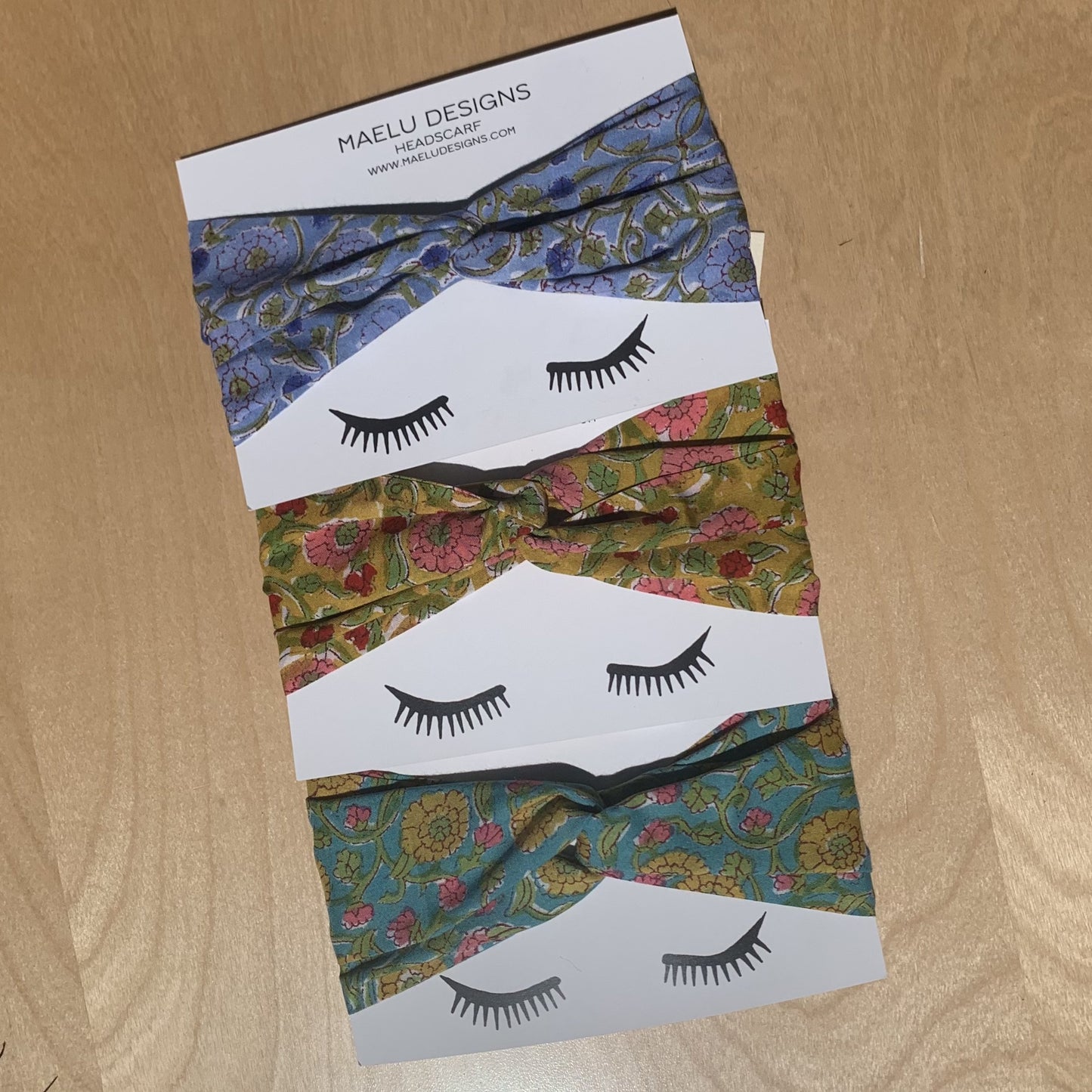 Maelu Designs Headscarf photo of 3 prints Alma Fiona