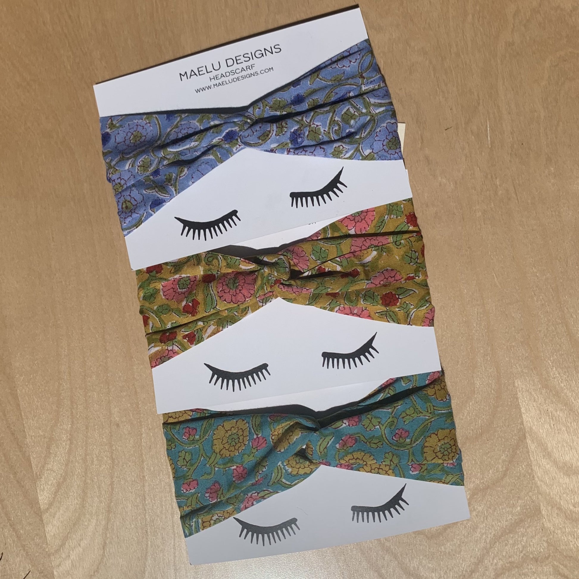 Maelu Designs Headscarf photo of 3 prints Alma Fiona