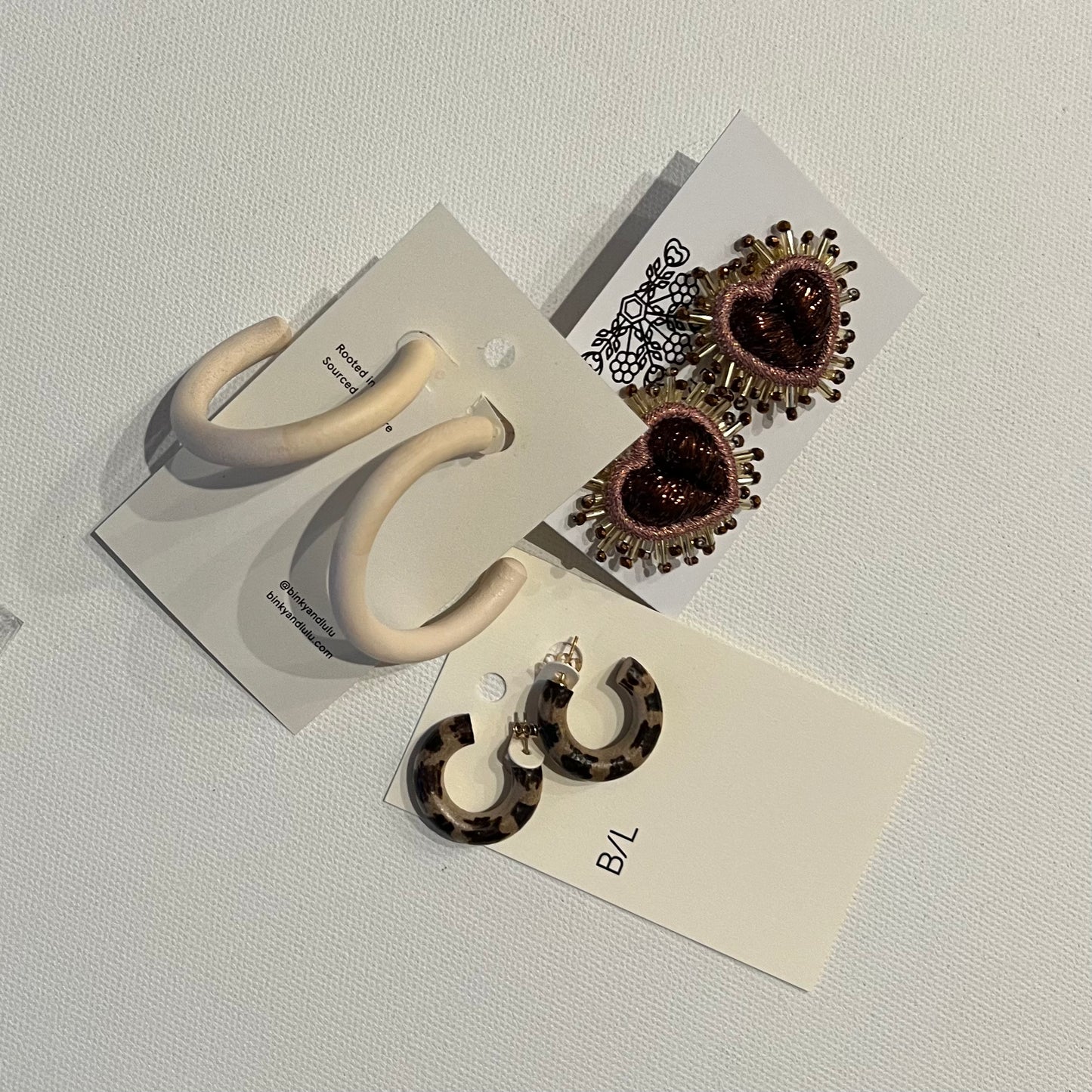 Binky and Lulu Leopard Mini Hoop Earring