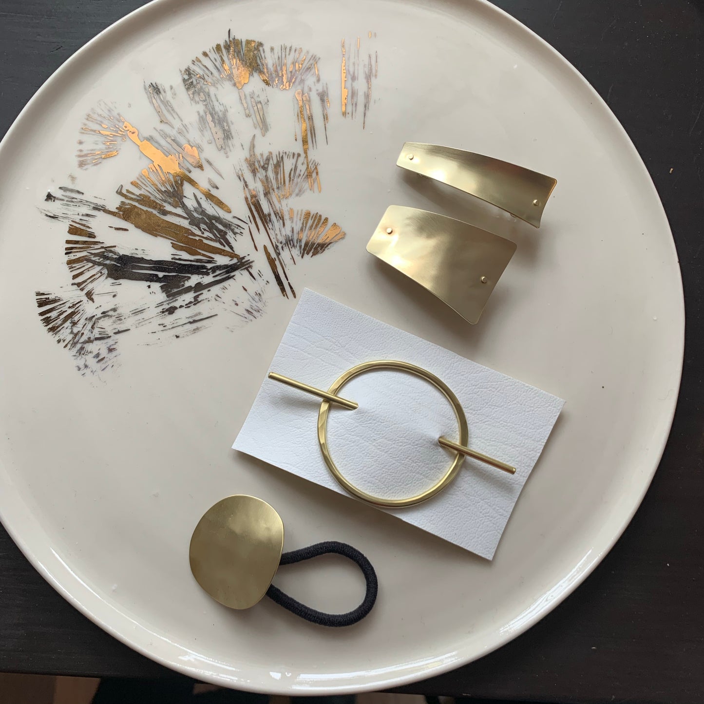 PeLo modern Brass Hair Adornment