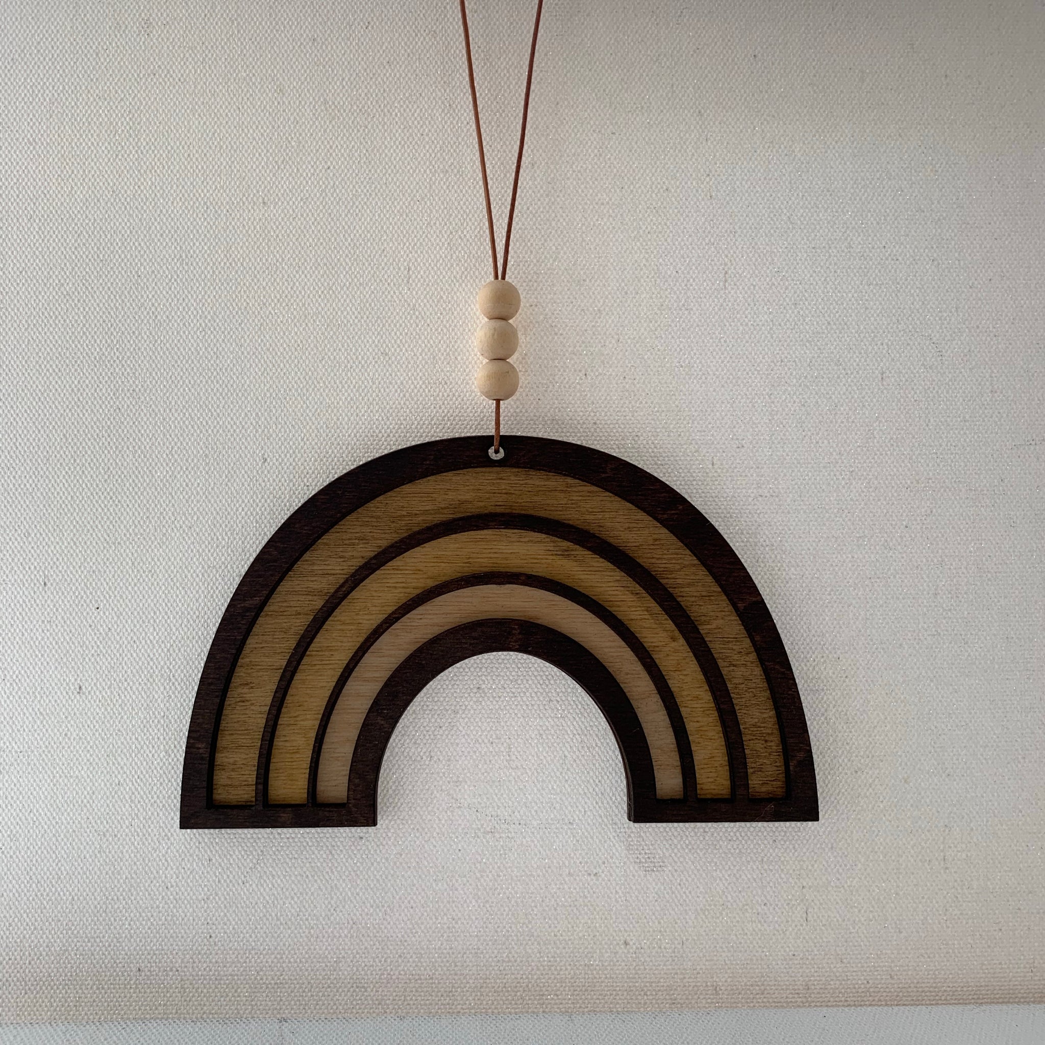 Savvie Studio Wood Rainbow charm