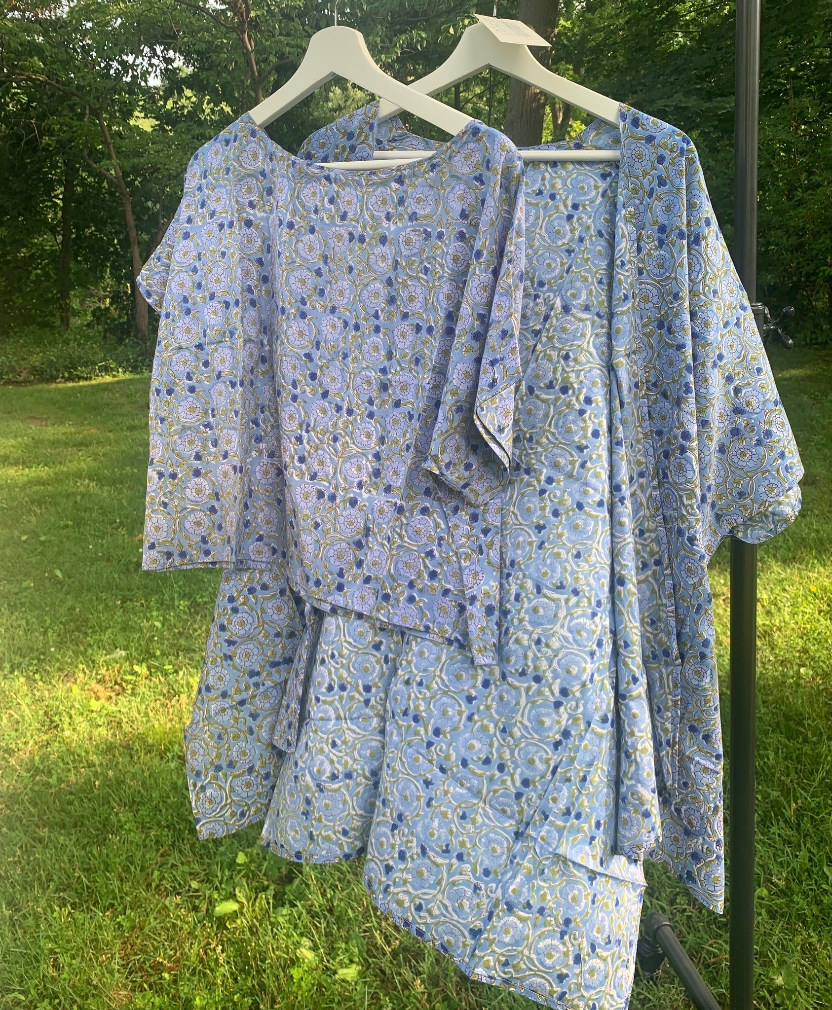 Maelu Designs Box top with Short Kimono Alma print