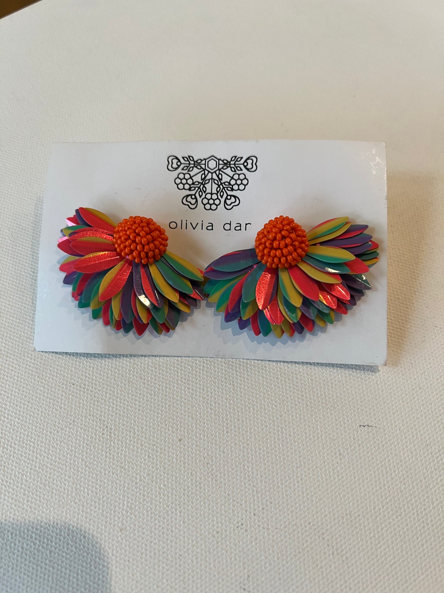Olivia Dar Marigold Earring Pair Multi