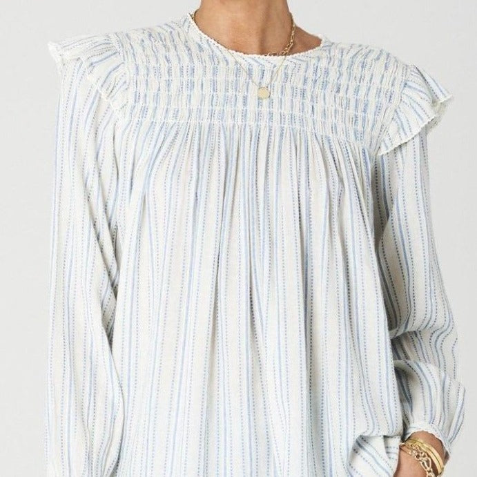 MABE apparel Rae Ecru Stripe Top