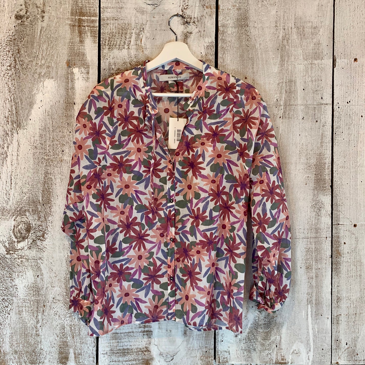 Humanoid Thamm rosewood print top S