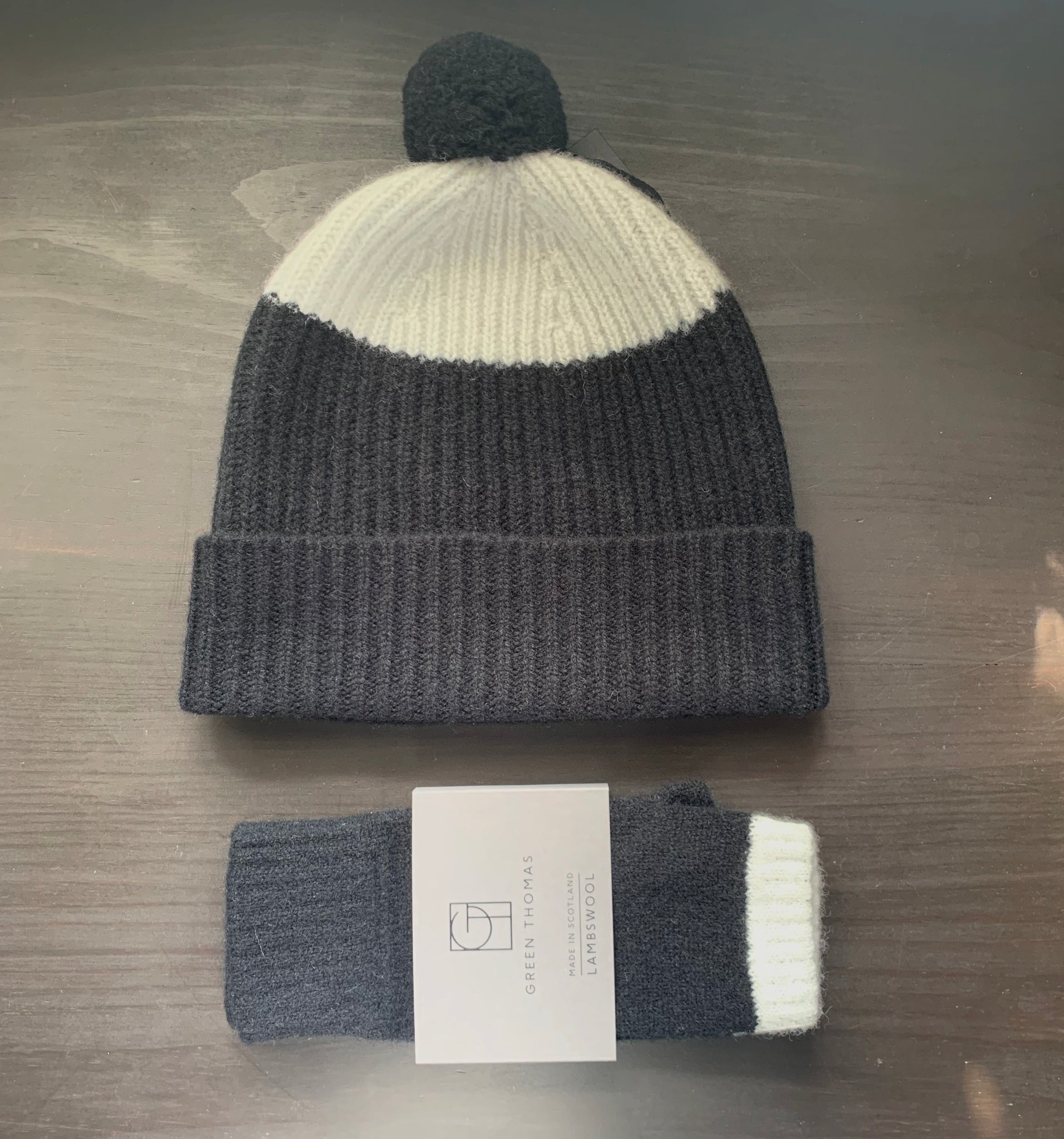 Green Thomas Pom Hat Merino lambswool