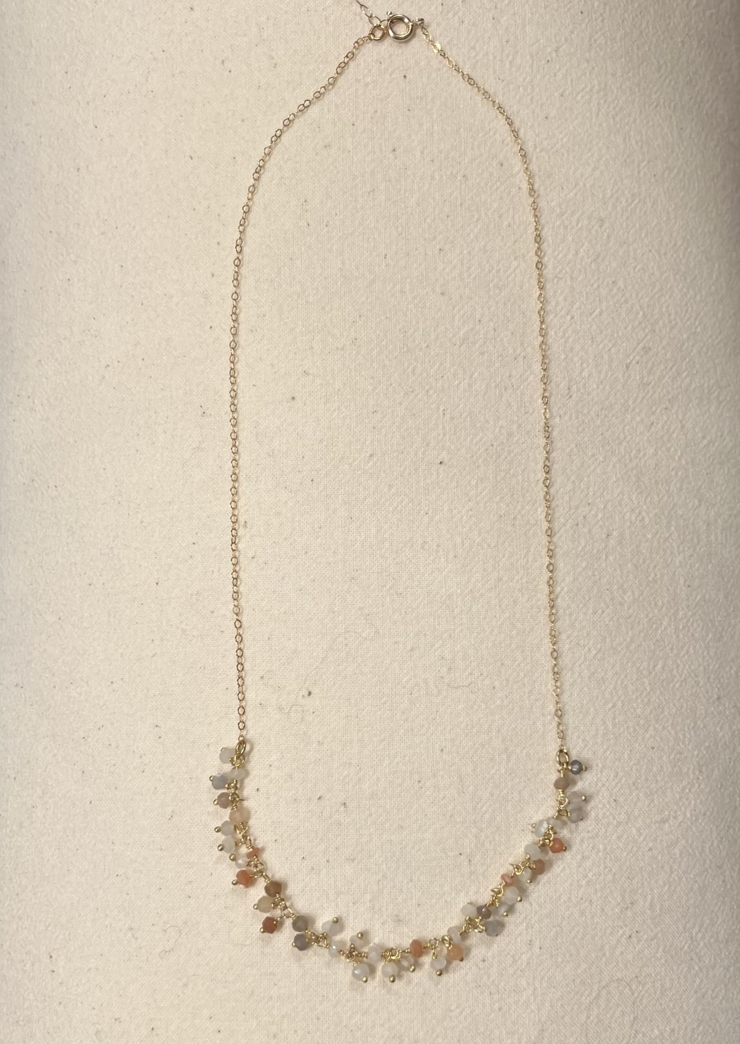 Stone Cooper Moonstone droplet necklace
