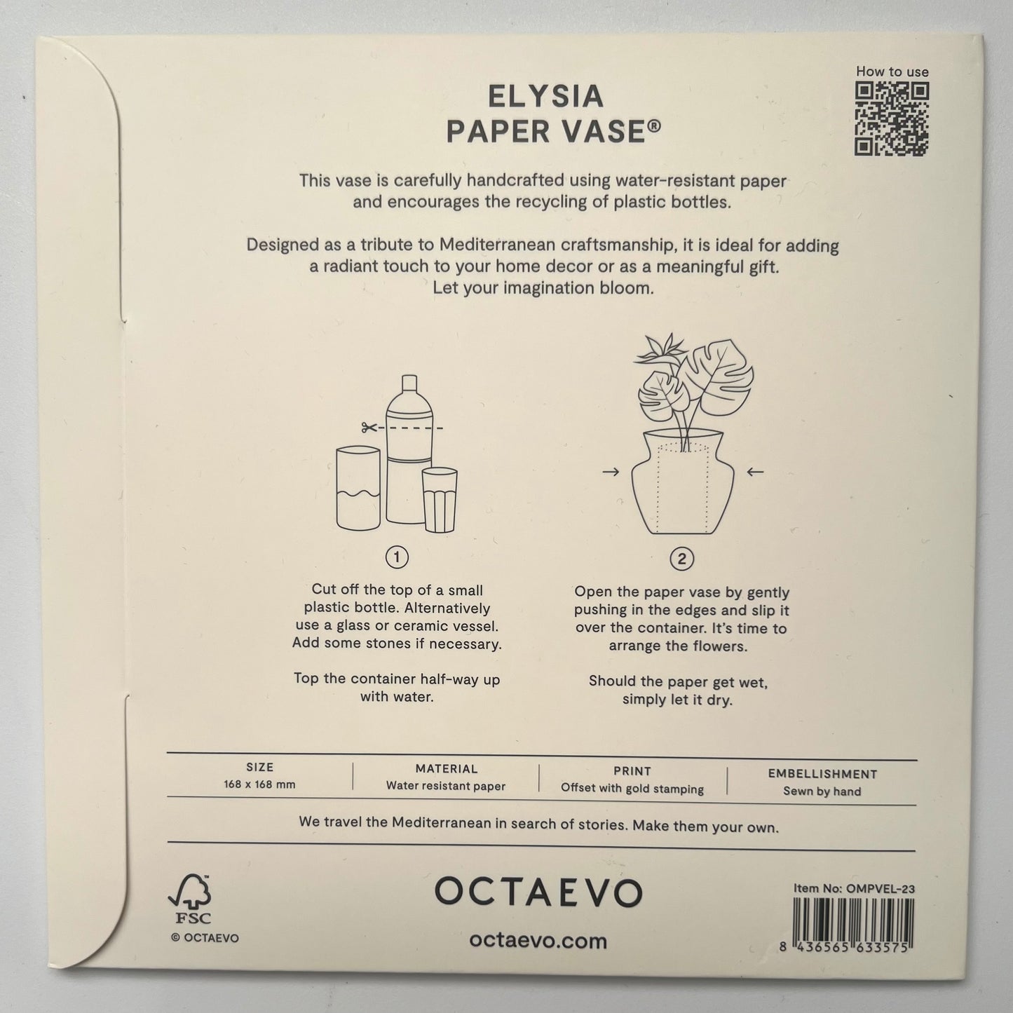 Octaevo Paper Vase Elysia Mini