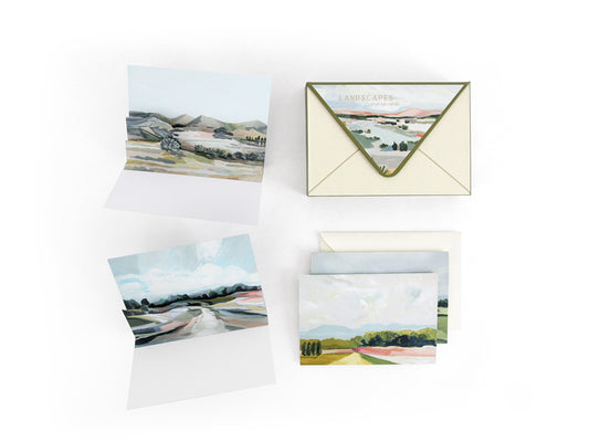 UWP Luxe Landscape art Pop up card set