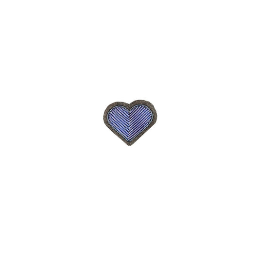 Macon & Les Quoy BLUE HEART - small Brooch pin