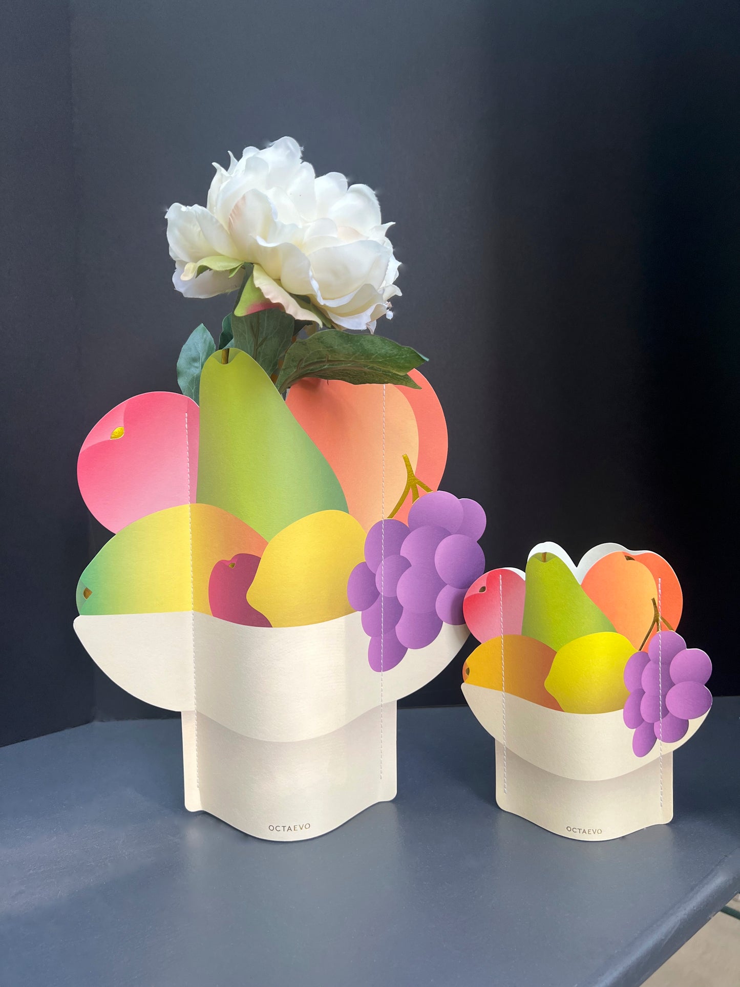 Octaevo Mini paper vase cover Fruit bowl