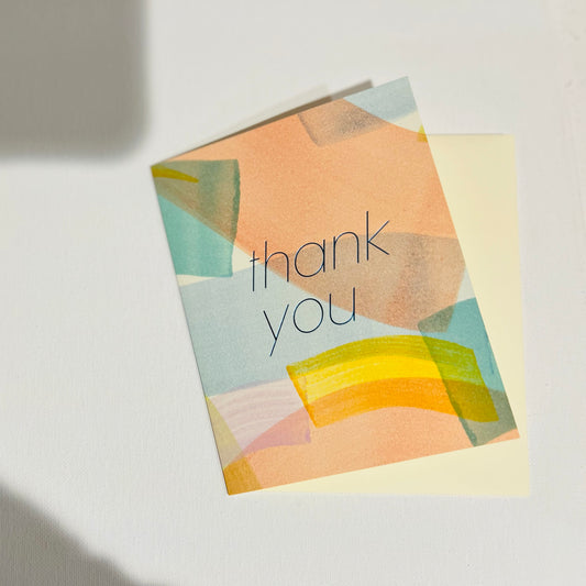 Moglea thank you card painted
