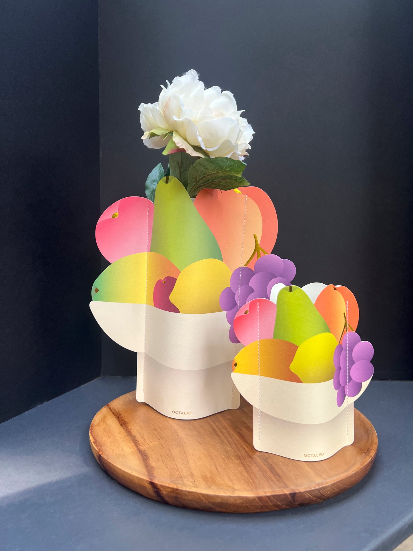 Octaevo Mini paper vase cover Fruit bowl