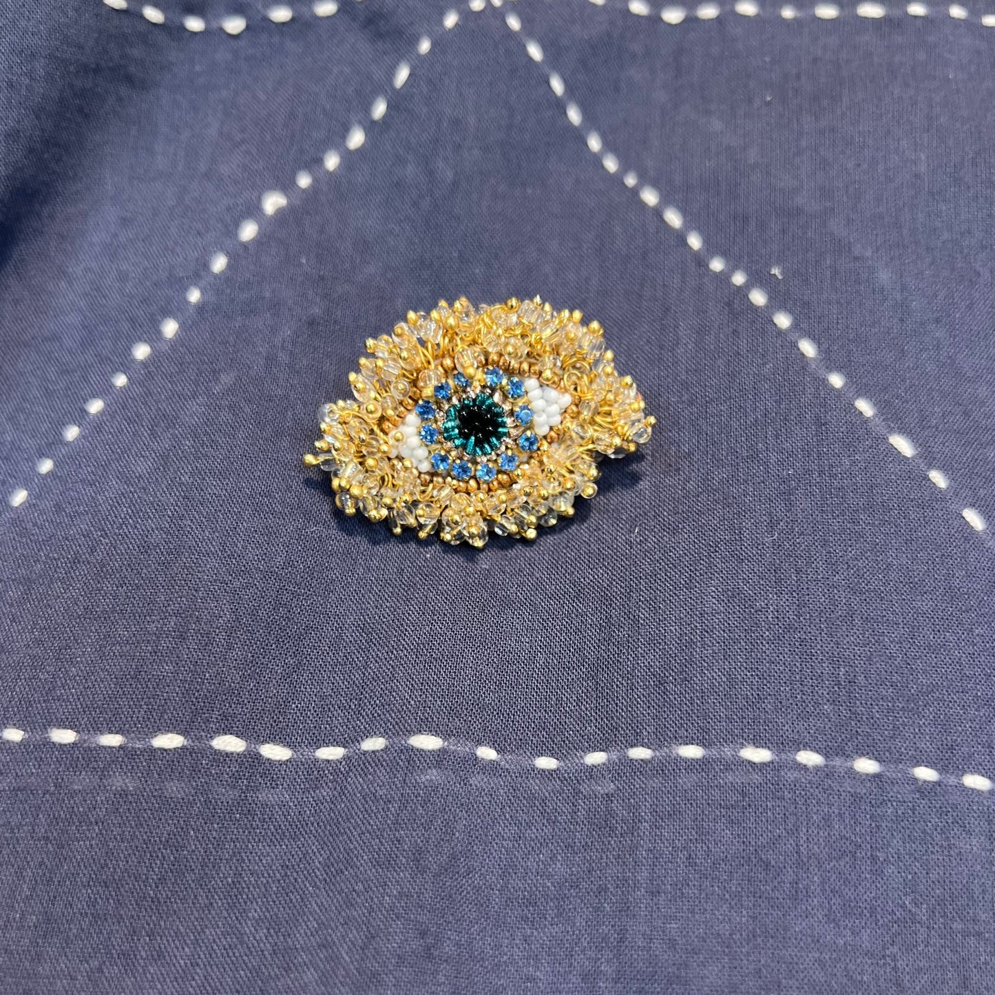 Olivia Dar Milos Brooches Blue