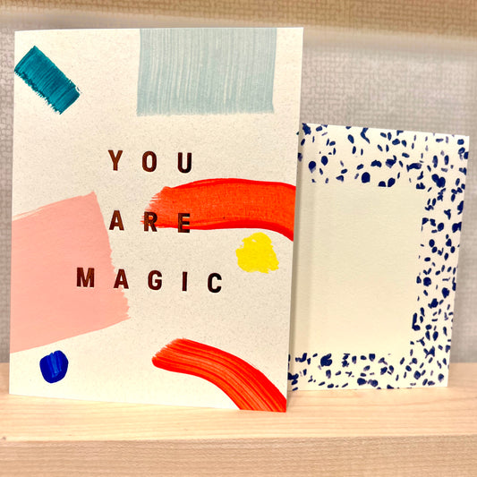 Moglea Hand painted card You are magic