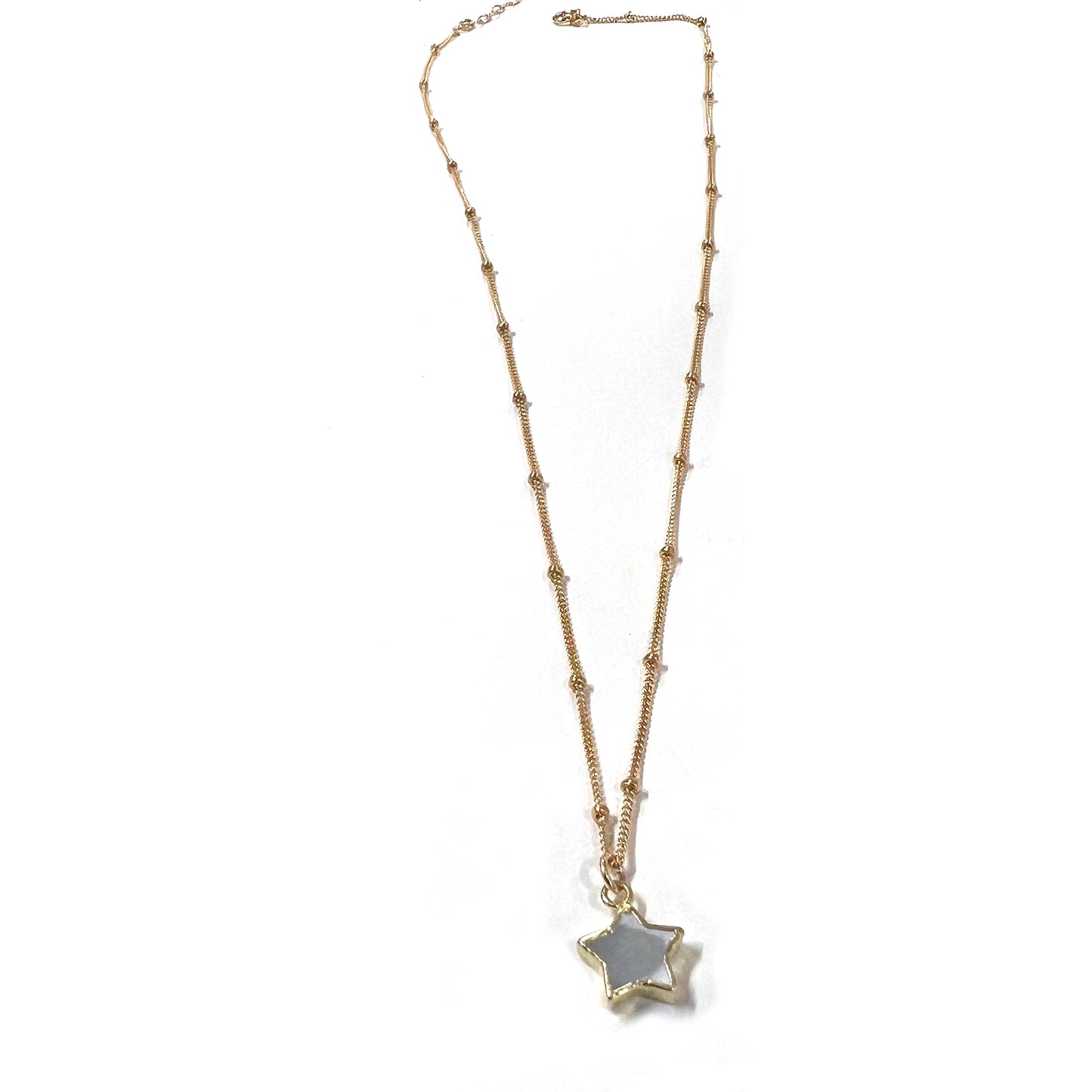 Stone Cooper Mother of Pearl Tiny Star necklace