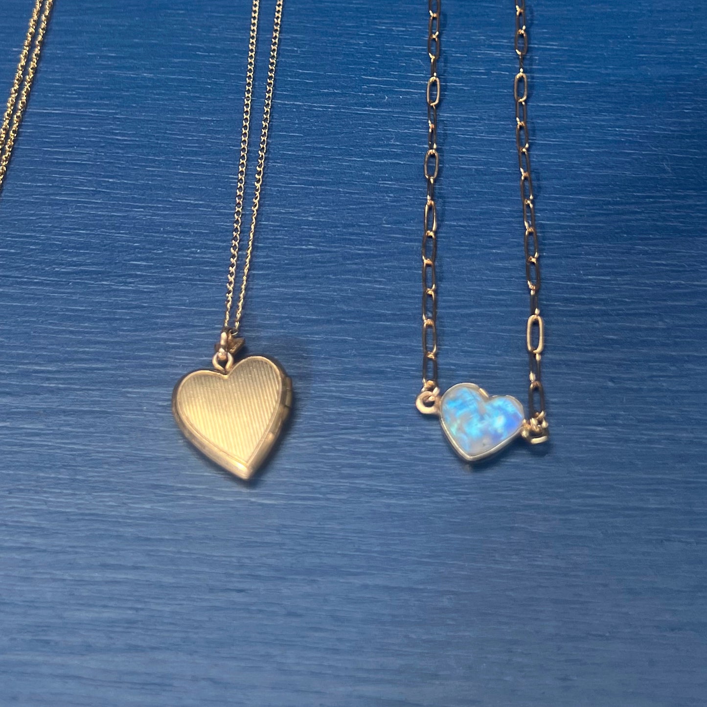 Stone Cooper Moonstone Heart inset necklace restock