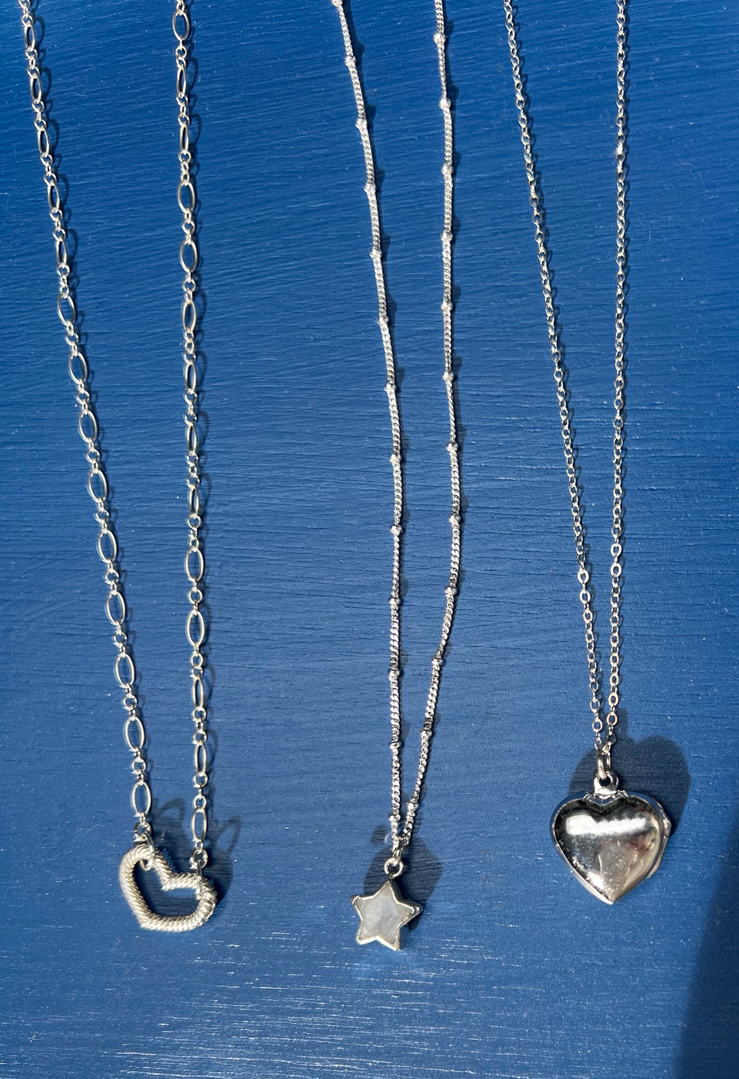 Stone Cooper Sterling Carabiner Necklace