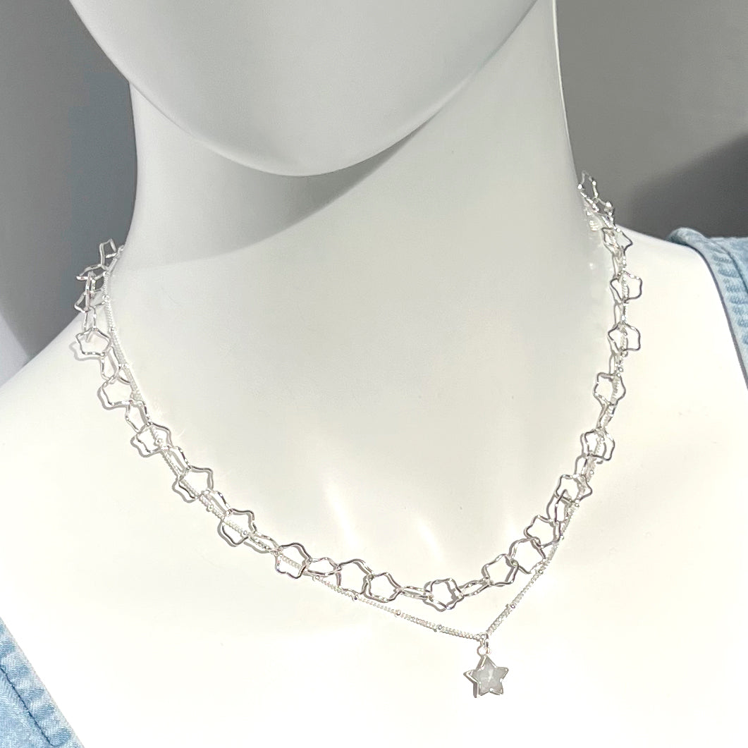 Stone Cooper Sterling Star Necklace