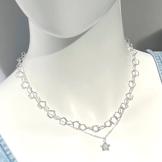 Stone Cooper Sterling Star Necklace
