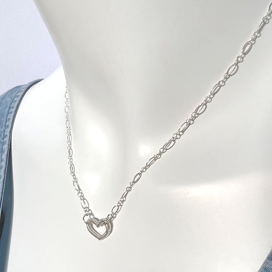 Stone Cooper Sterling Carabiner Necklace