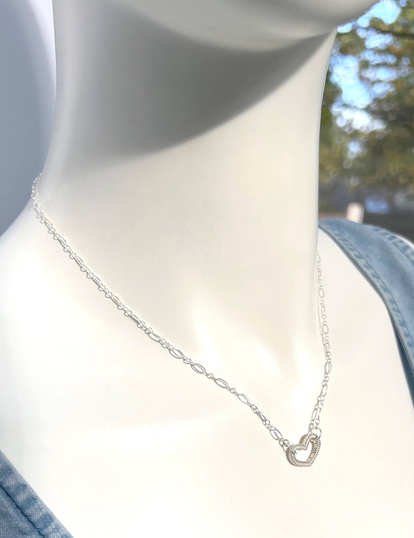 Stone Cooper Sterling Carabiner Necklace