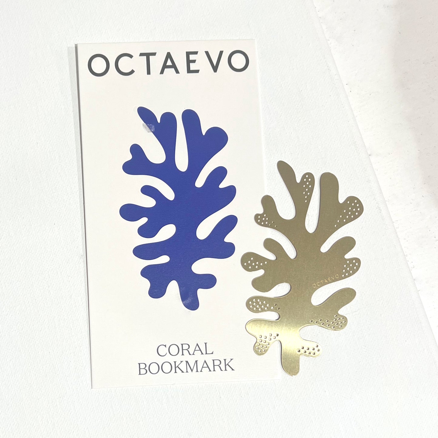 Octaevo Brass Coral Bookmark