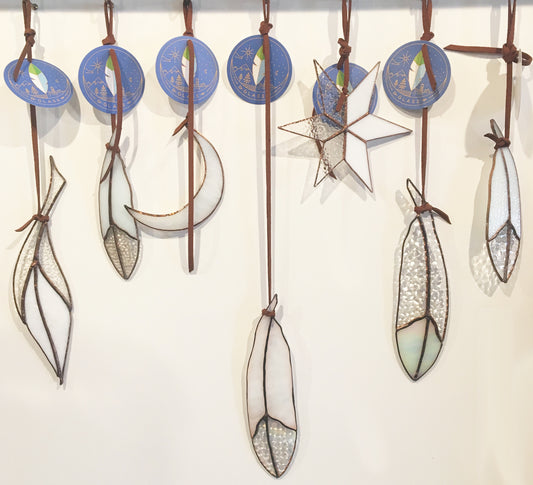 Colin Adrian Stained Glass Classic feather