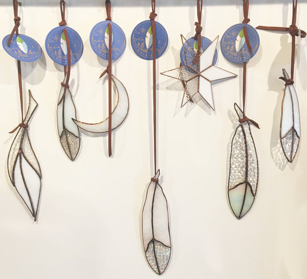 Colin Adrian Stained Glass Classic feather