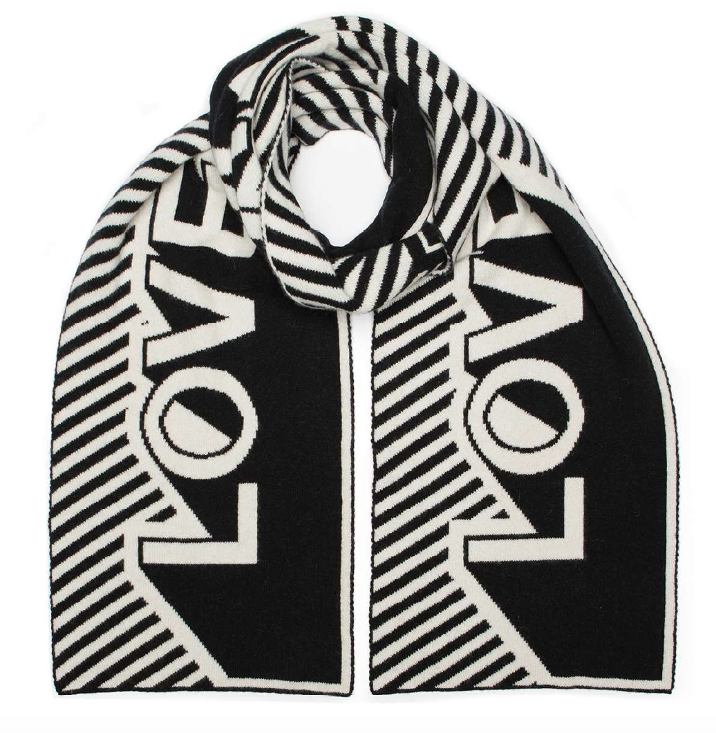 Green Thomas LOVE Logo Blanket scarf