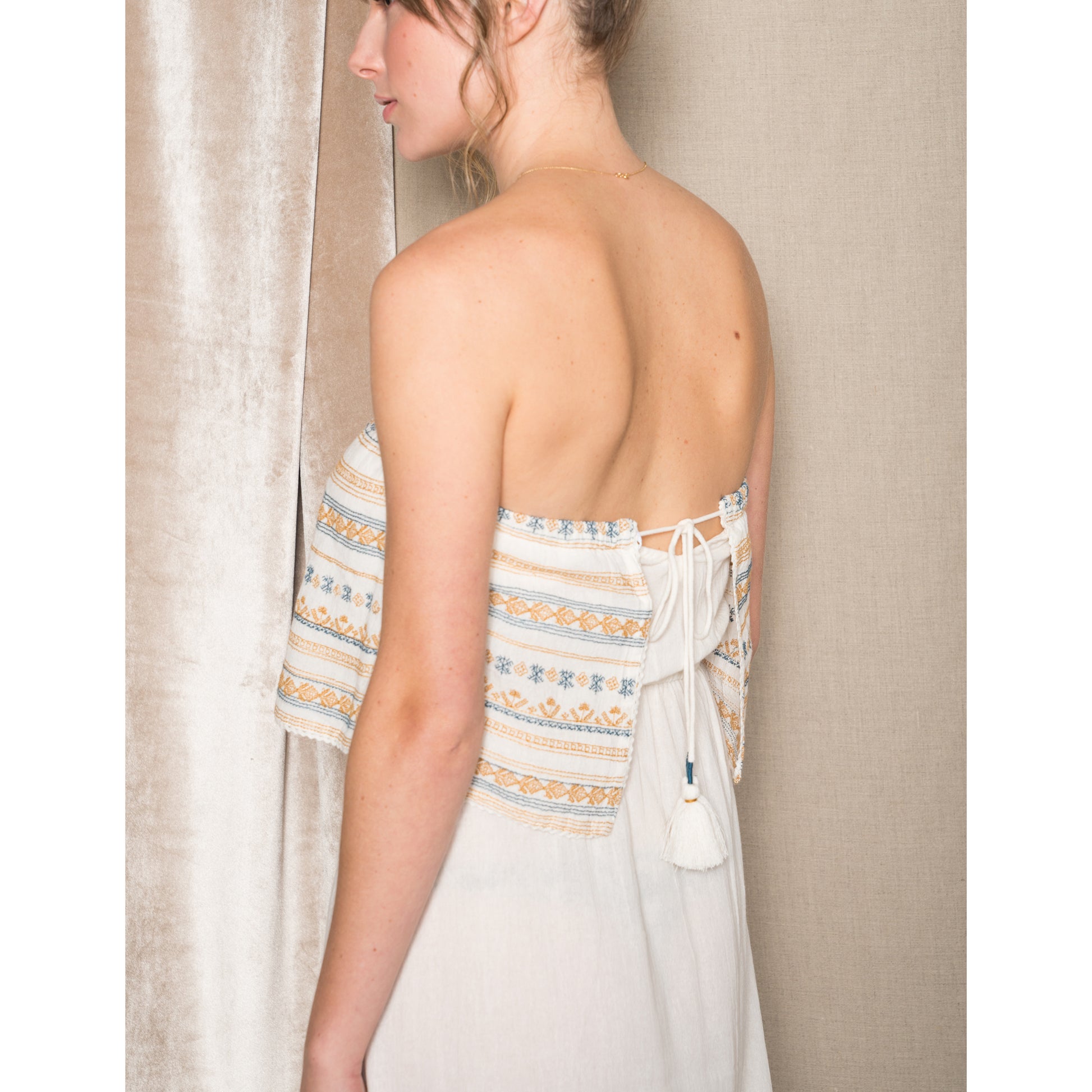 Star Mela Allie Embroidered Maxi Dress OUR OWN PROJECTS Star Mela Allie Embroidered Maxi Dress OUR OWN PROJECTS