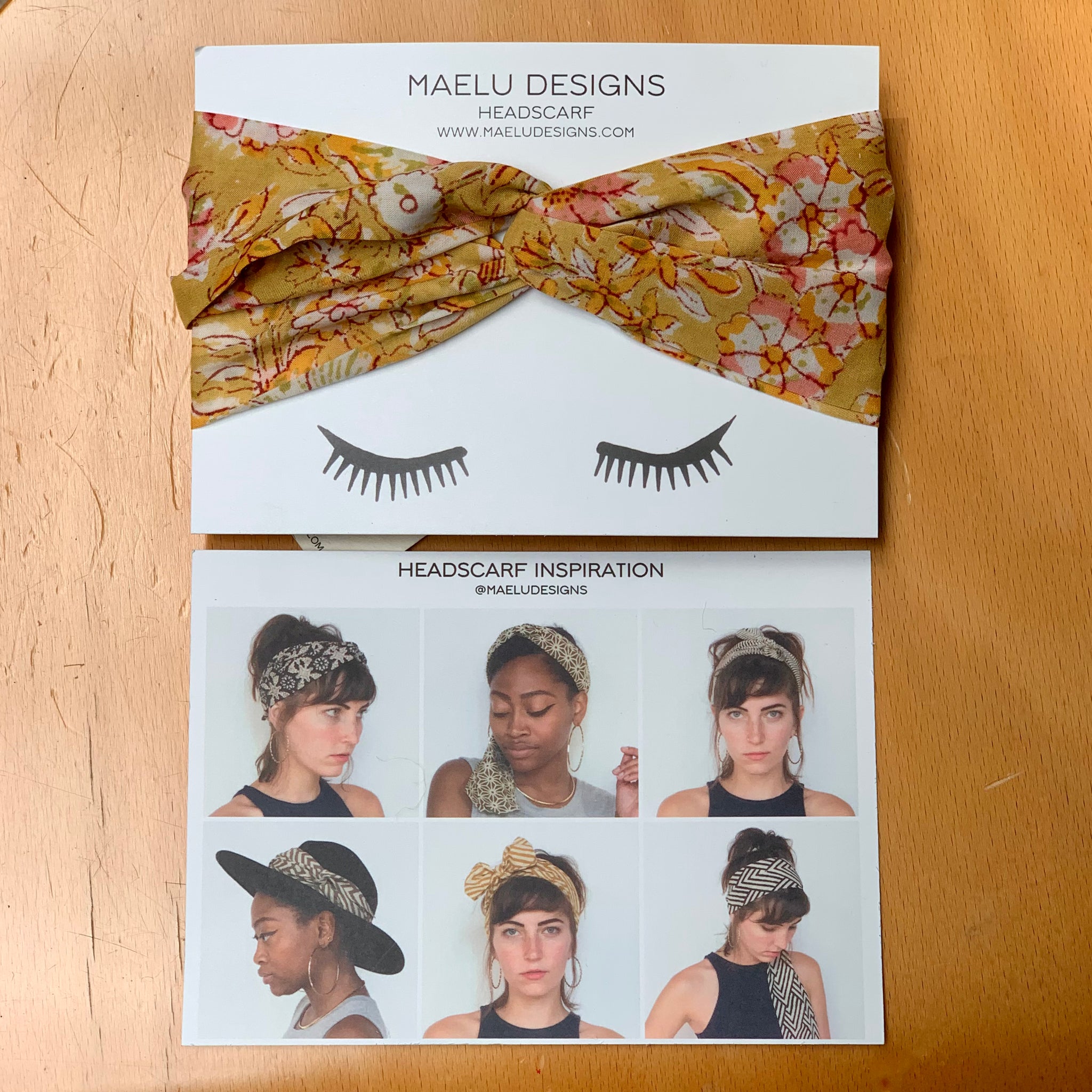 Maelu designs Headscarf Harlowe print