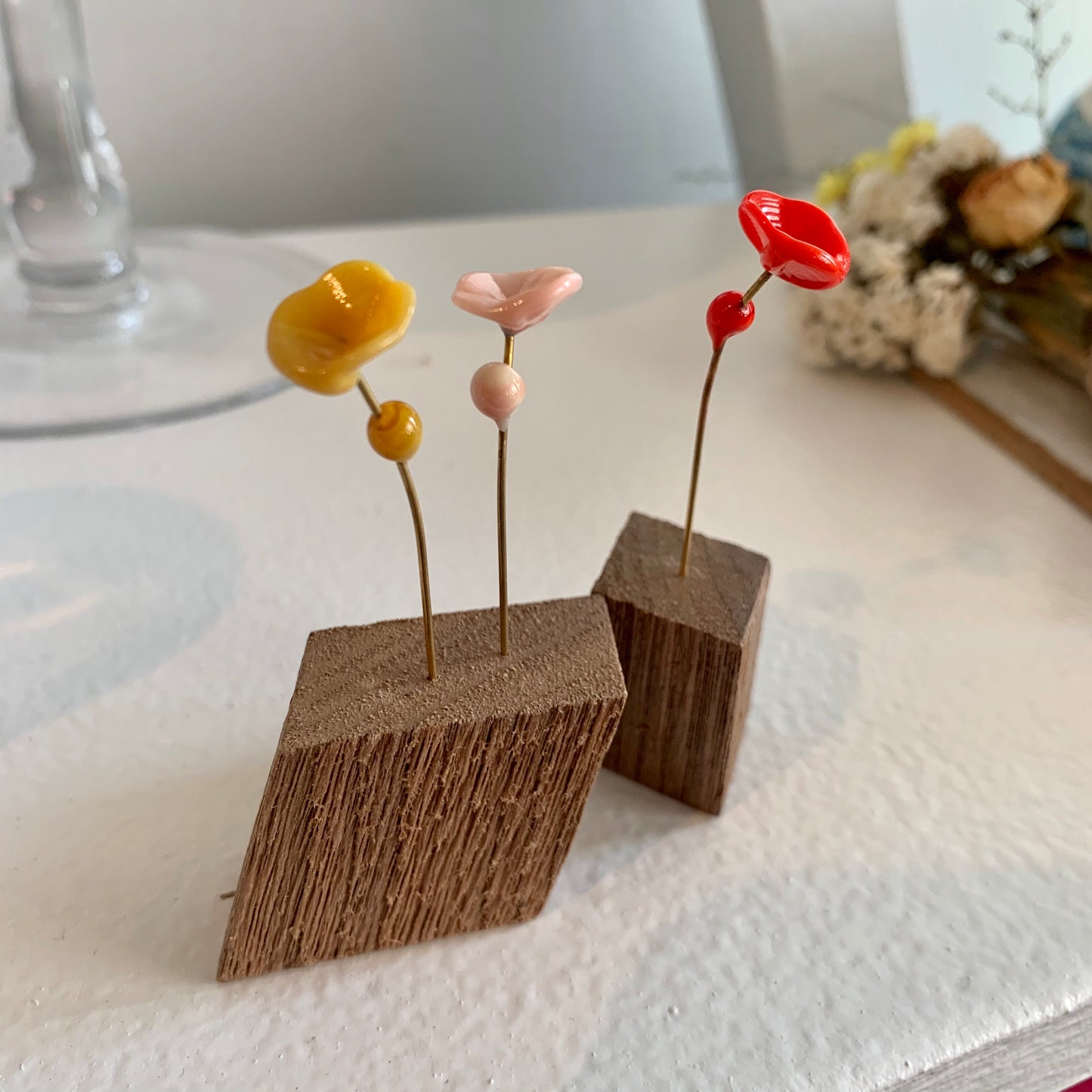 Verre Modern Kali Flower Mini Sculptures