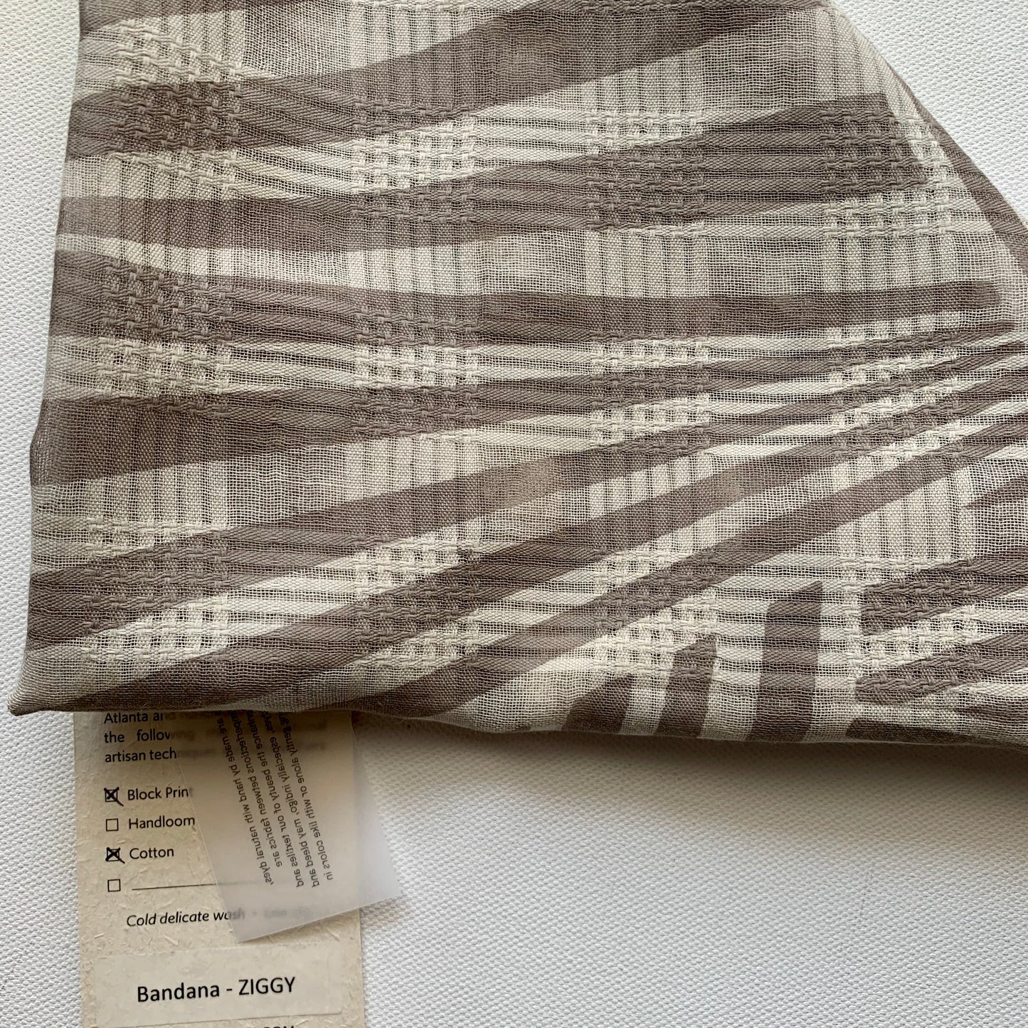 Maelu Designs square scarf Ziggy print