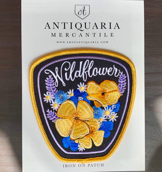 Antiquaria Embroidered Patch Wildflower