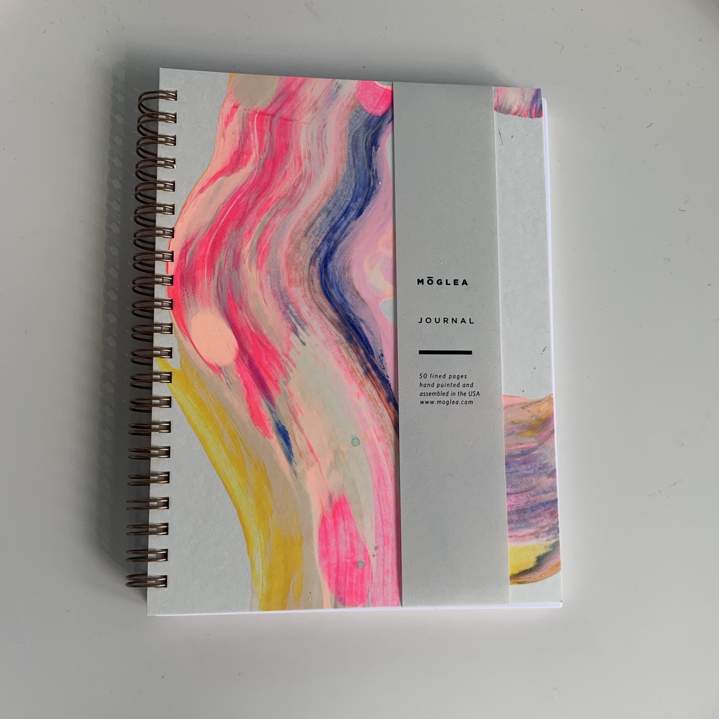 Moglea Painted Journal Candy Swirl