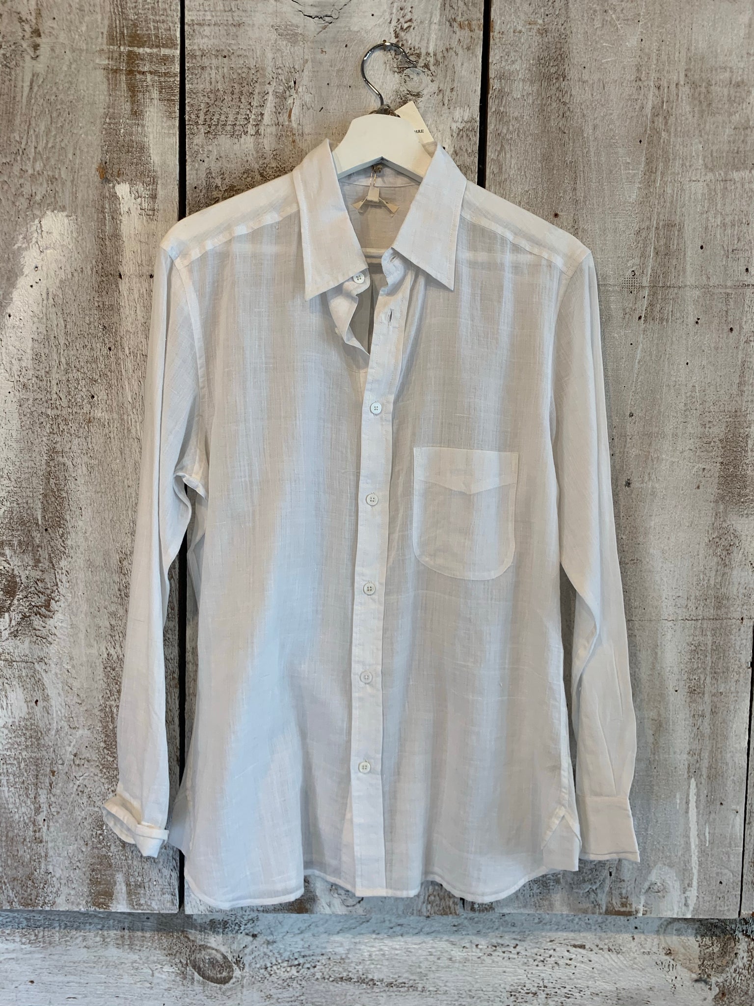 Umber and Ochre voile shirt