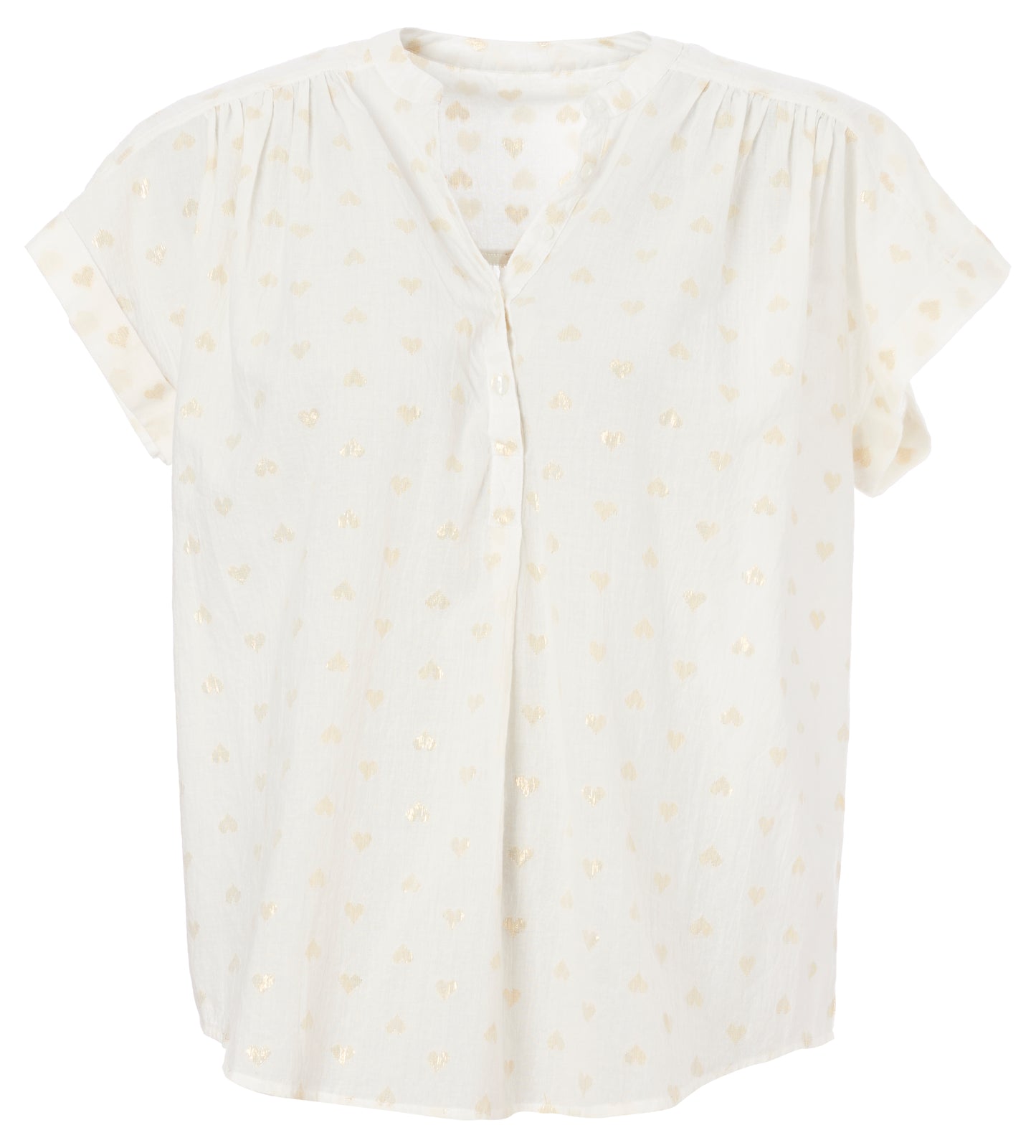 MABE Ora Gold Heart Top - Size M